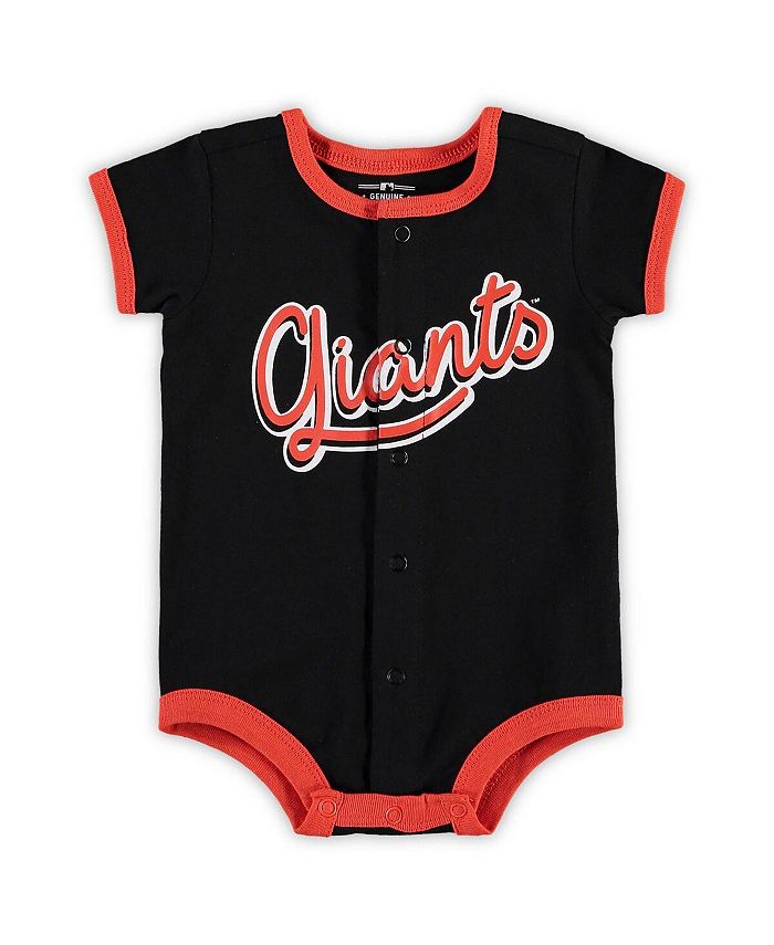 Черный комбинезон в полоску San Francisco Giants Power Hitter для новорожденных Outerstuff, черный мужские камуфляжные шорты san francisco giants team pro standard
