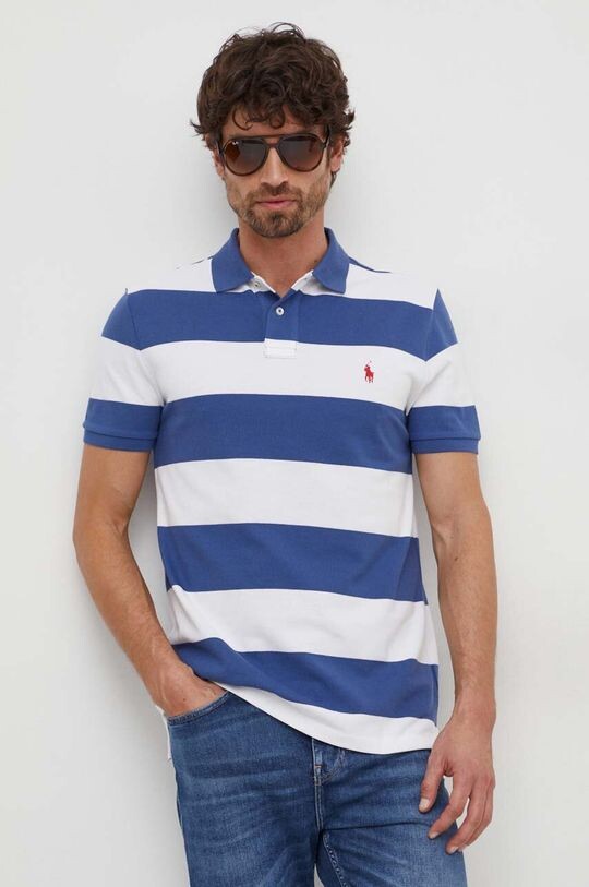

Хлопковое поло Polo Ralph Lauren, синий