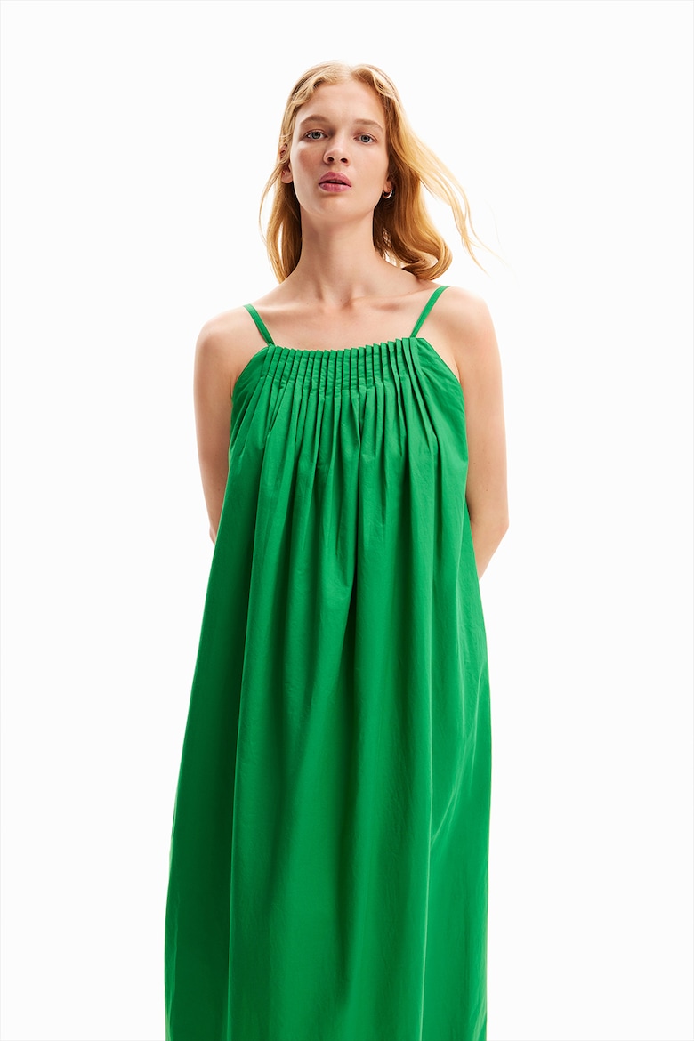 Платье без рукавов свободного кроя Desigual, зеленый