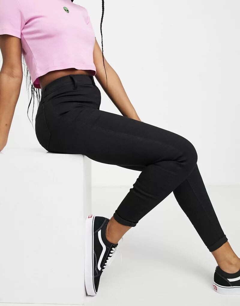 

Черные джинсы Topshop Joni