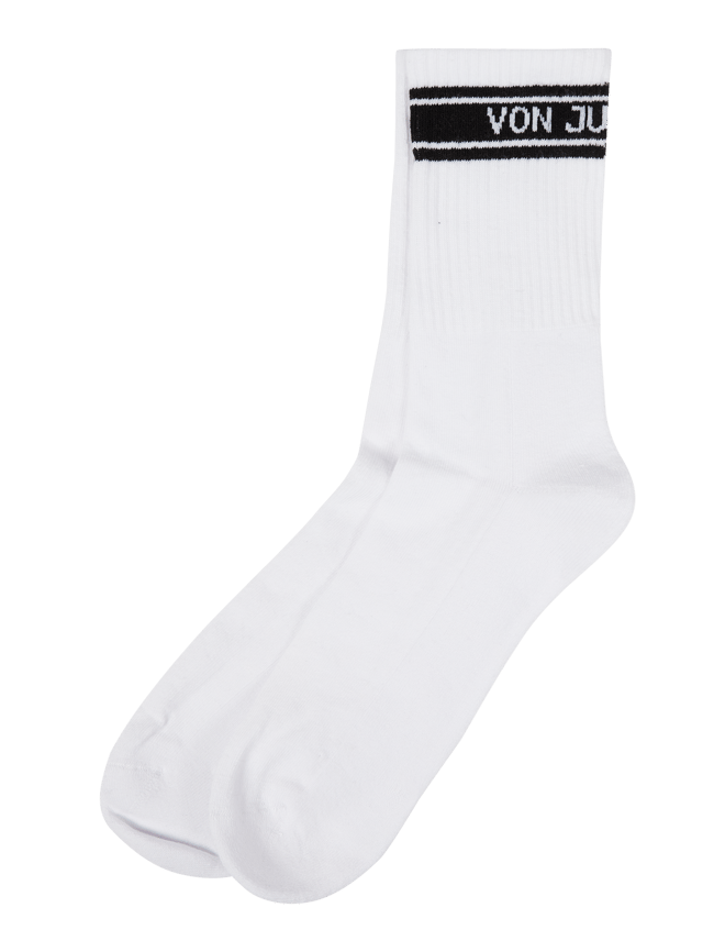 Спортивные носки с эластичным наполнением в упаковке 2 шт Von Jungfeld, белый