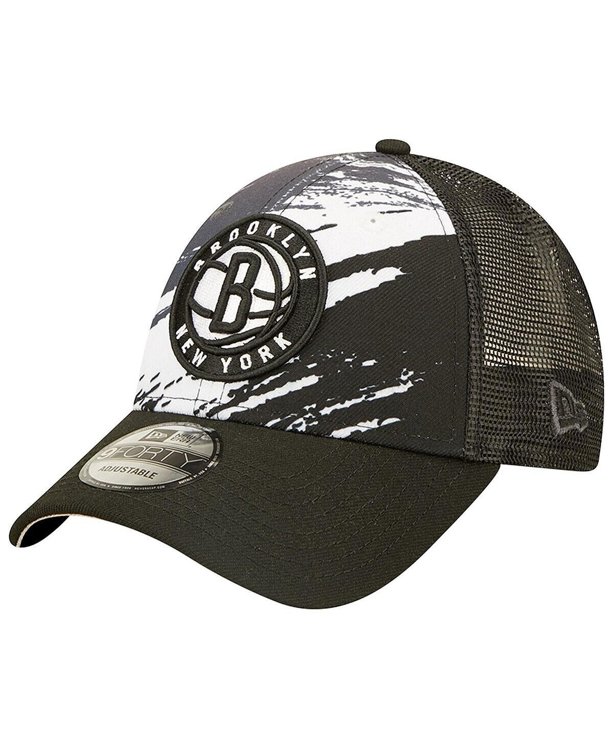 

Мужская черная кепка Brooklyn Nets Marble 9FORTY Trucker Snapback New Era
