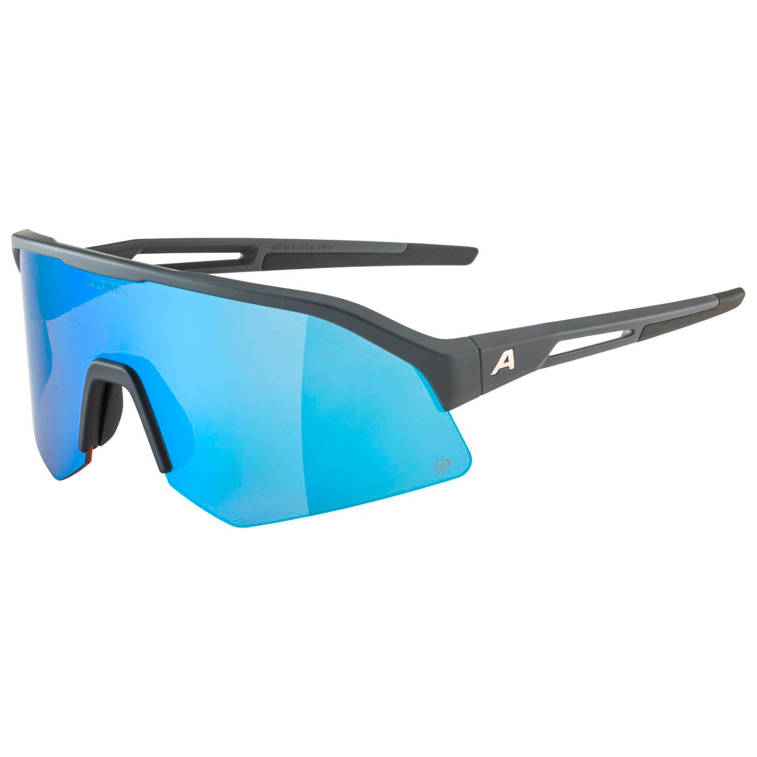 Велосипедные очки Alpina Sonic HR Q Mirror Cat 2, цвет Midnight/Grey Matt очки солнцезащитные alpina luzy белый пурпурный зеркальный a8571310