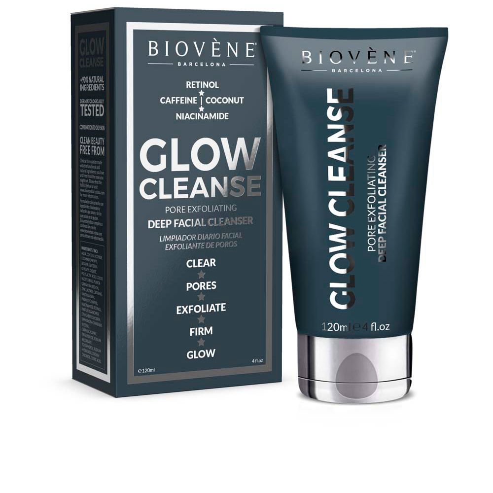 цена Скраб для лица Glow cleanse pore exfoliating deep facial cleanser Biovene, 120 мл