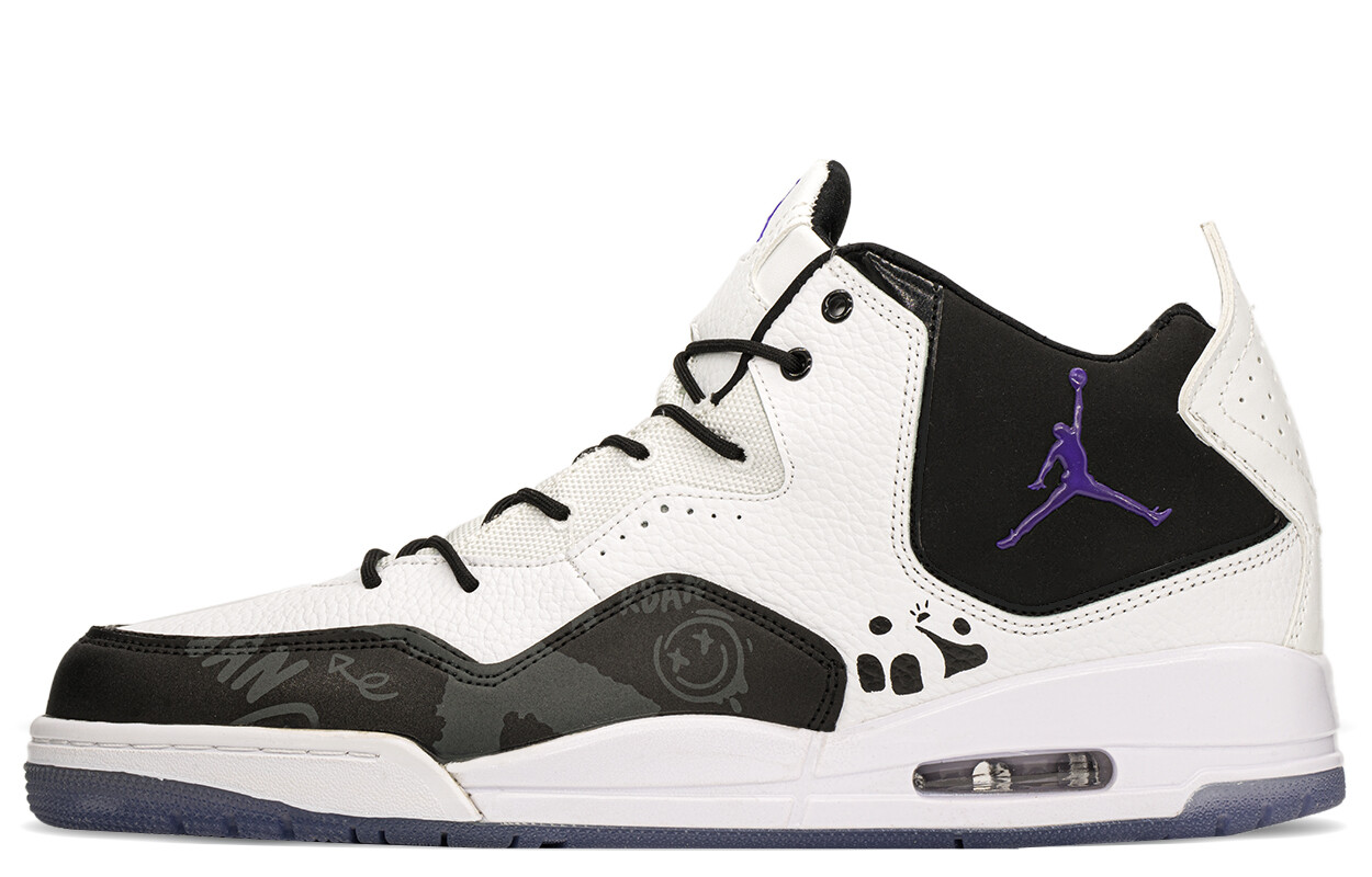 

Кроссовки Jordan Courtside 23 Vintage Basketball Shoes Men Mid-top Black/white, черный/белый