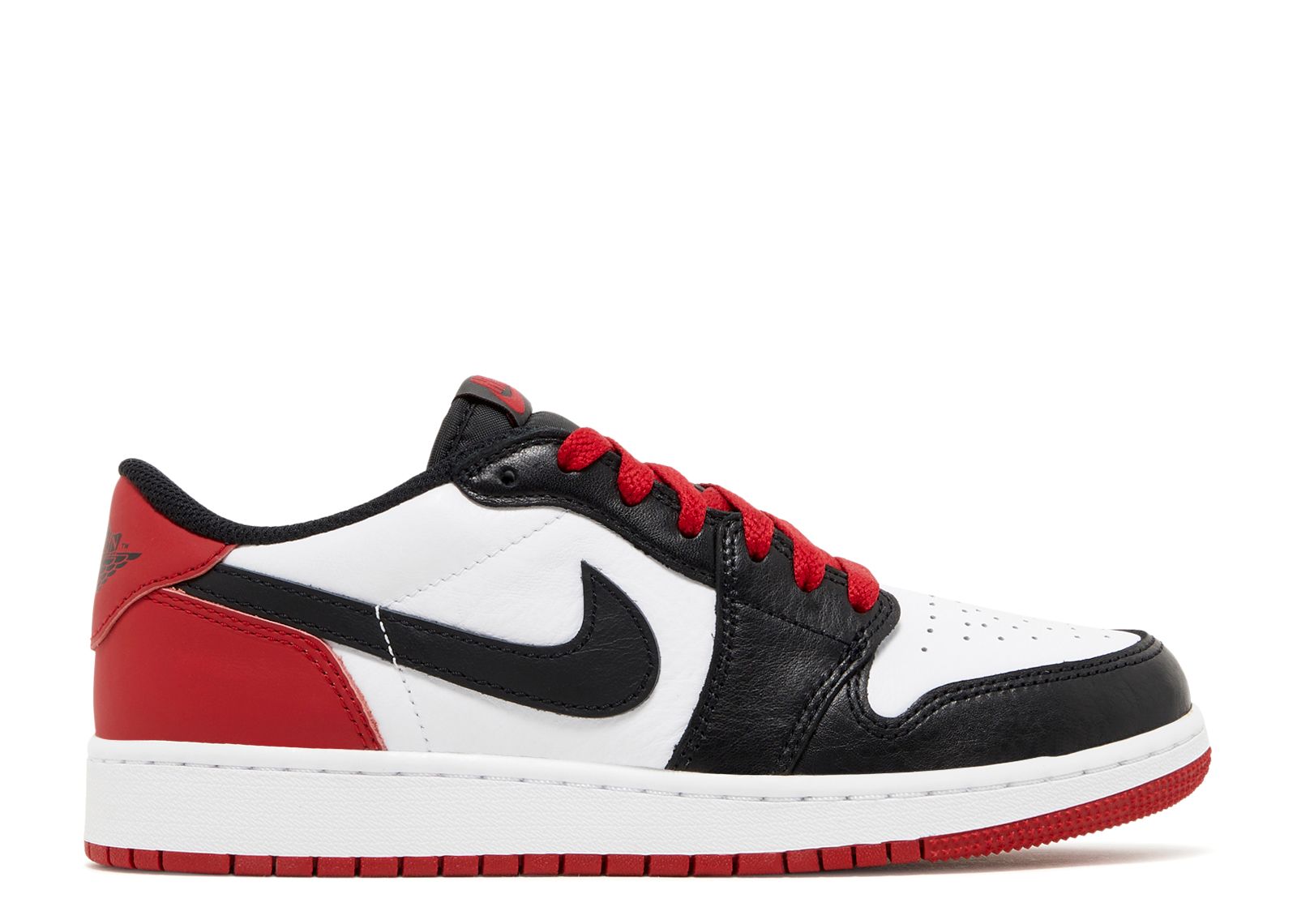 Кроссовки Air Jordan Air Jordan 1 Retro Low Og Gs 'Black Toe', белый кроссовки air jordan 1 retro low gs triple black черный