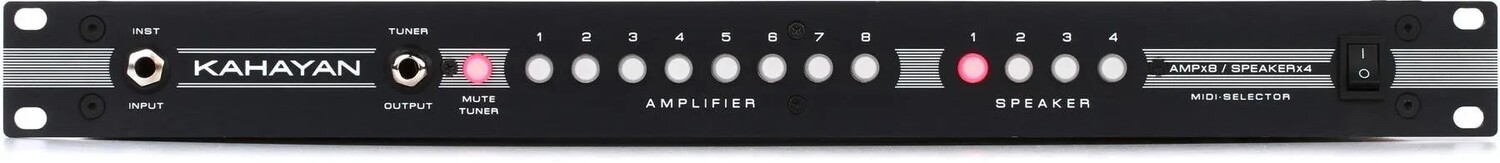 

Селектор MIDI-усилителя/динамика Kahayan 8x4