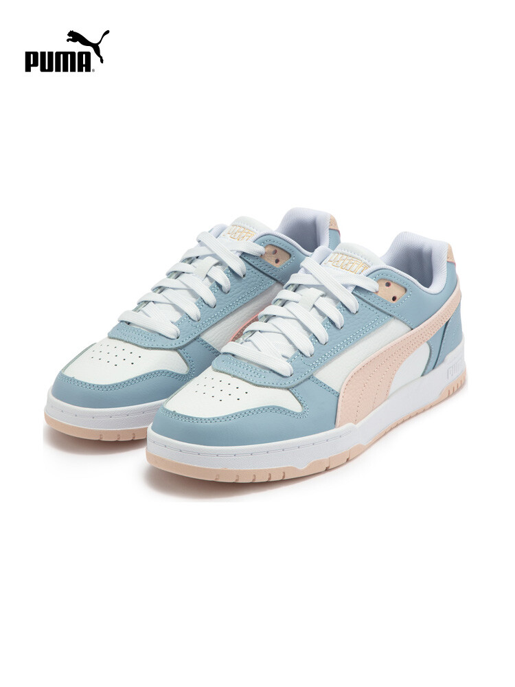 

Кроссовки летние Puma, белый / серый / светло-фиолетовый / золотой