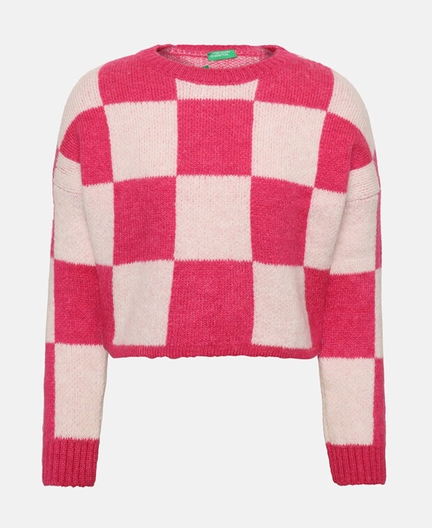 

Джемпер с длинными рукавами United Colors of Benetton, фуксия