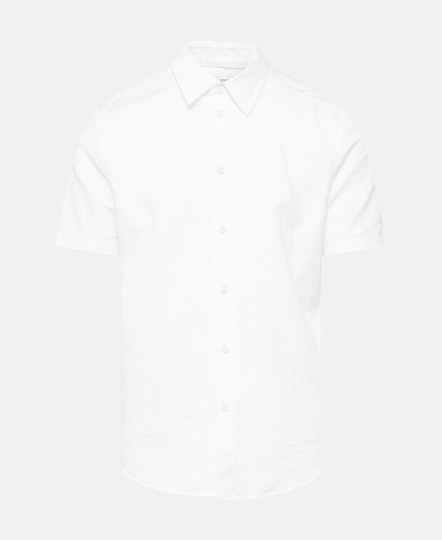 

Льняная рубашка с короткими рукавами Esprit, белый