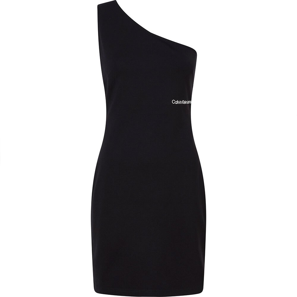 Платье Calvin Klein Jeans Back Asym Cut Out Milano, черный