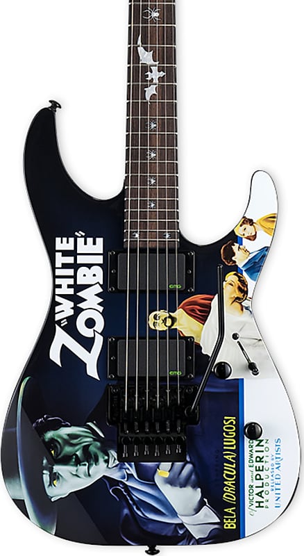 Электрогитара ESP LTD KH-WZ White Zombie Kirk Hammett Signature Electric Guitar with Hard Case