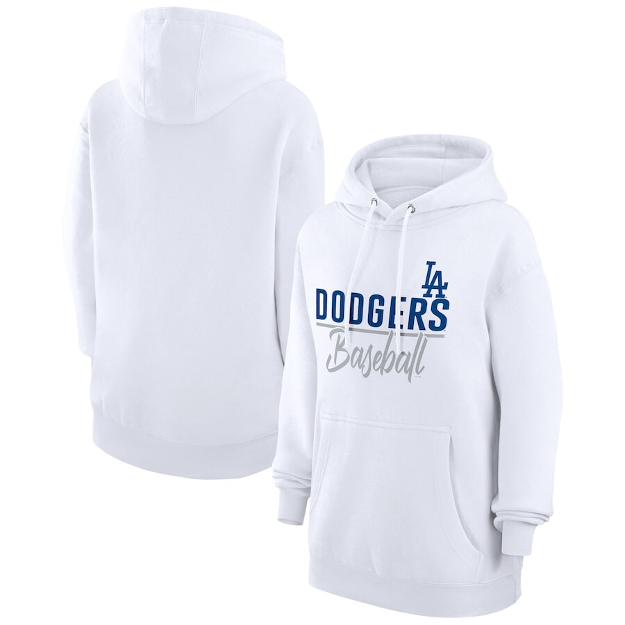 

Пуловер с капюшоном G-III 4Her by Carl Banks Los Angeles Dodgers, белый