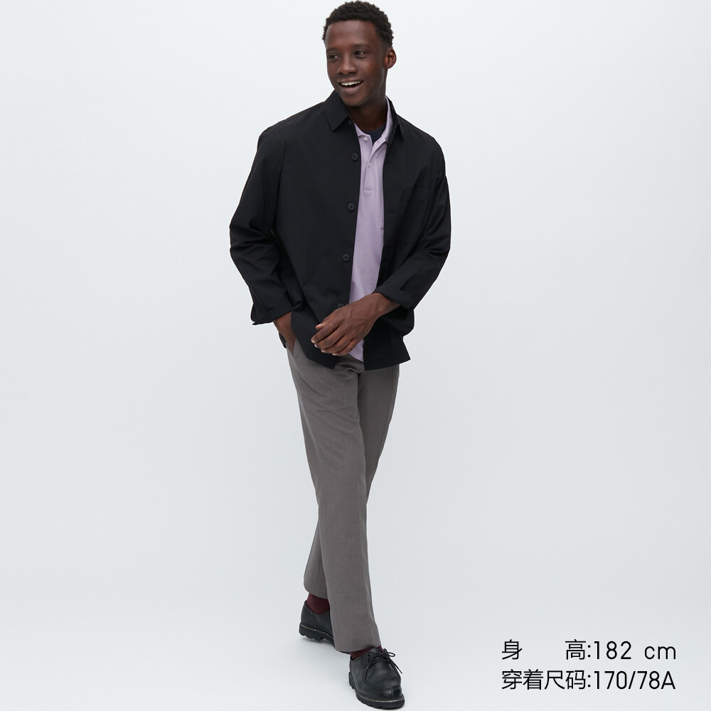

Брюки Uniqlo короткие эластичные повседневные, серый