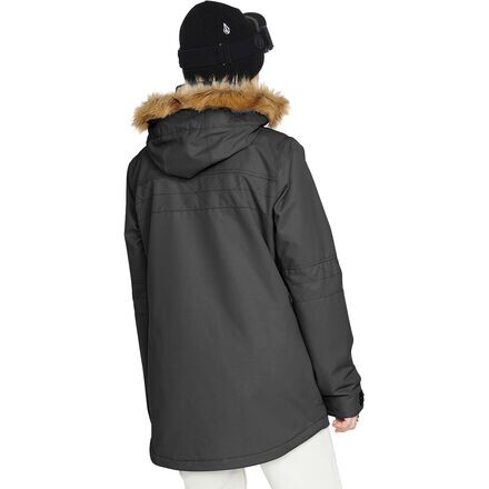 

Утепленная куртка желтого цвета женская Volcom, черный