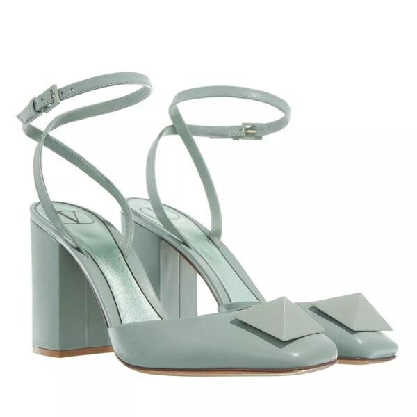 

Туфли one stud square toe pumps Valentino Garavani, зеленый