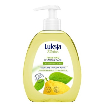 Luxja Очищающее жидкое мыло для кухни Лимон и Базилик 300мл, Sarantis B.U