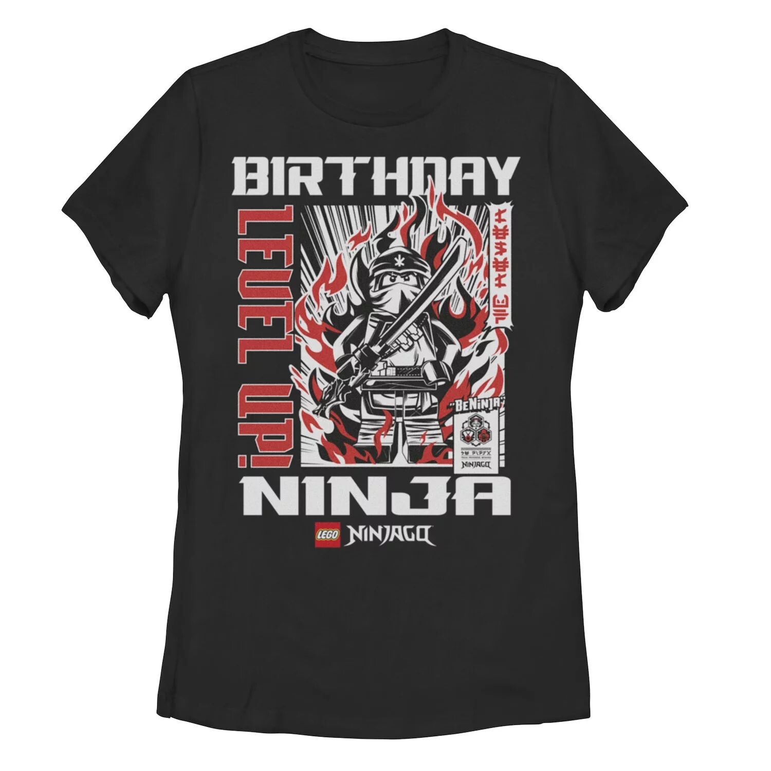 

Футболка LEGO для детей: Ninjago Kay «Level Up Birthday Ninja» Licensed Character