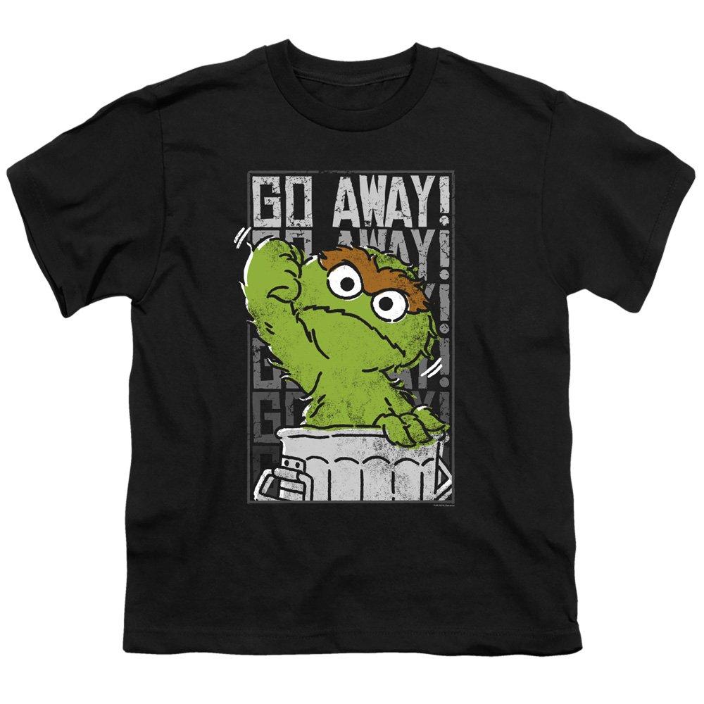 Детская футболка Go Away Sesame Street, черный