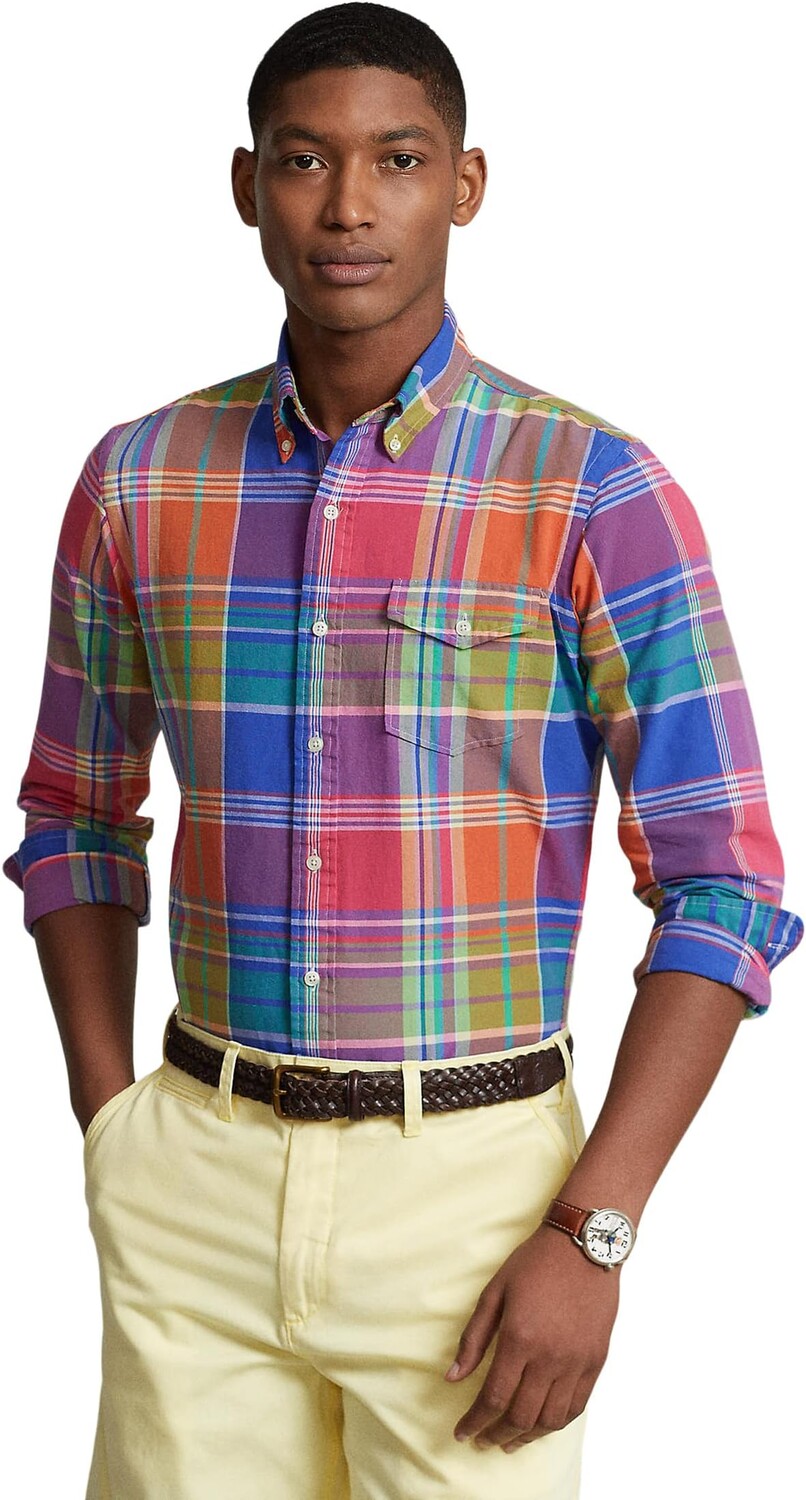 

Классическая оксфордская рубашка Polo Ralph Lauren, мульти