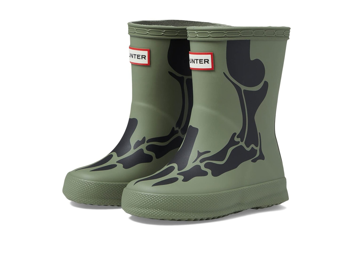 

Ботинки Hunter Kids First Dinosaur Boot (Toddler/Little Kid)