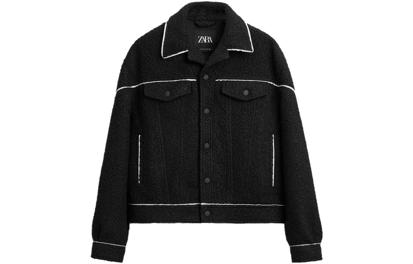 

Куртка мужская черная Zara, черный
