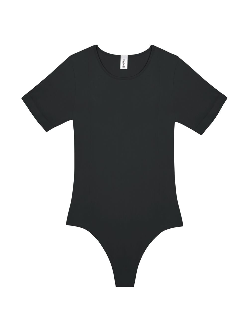 

Бесшовное боди с короткими рукавами Wolford, черный