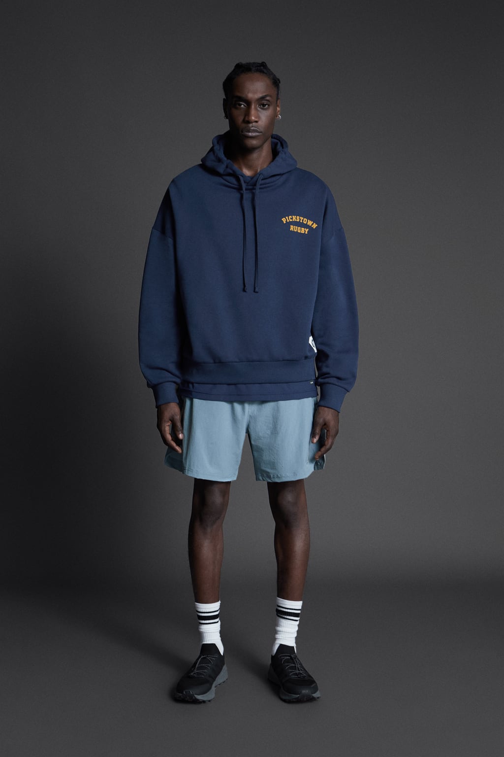 

Толстовка с капюшоном для регби ZARA, синий