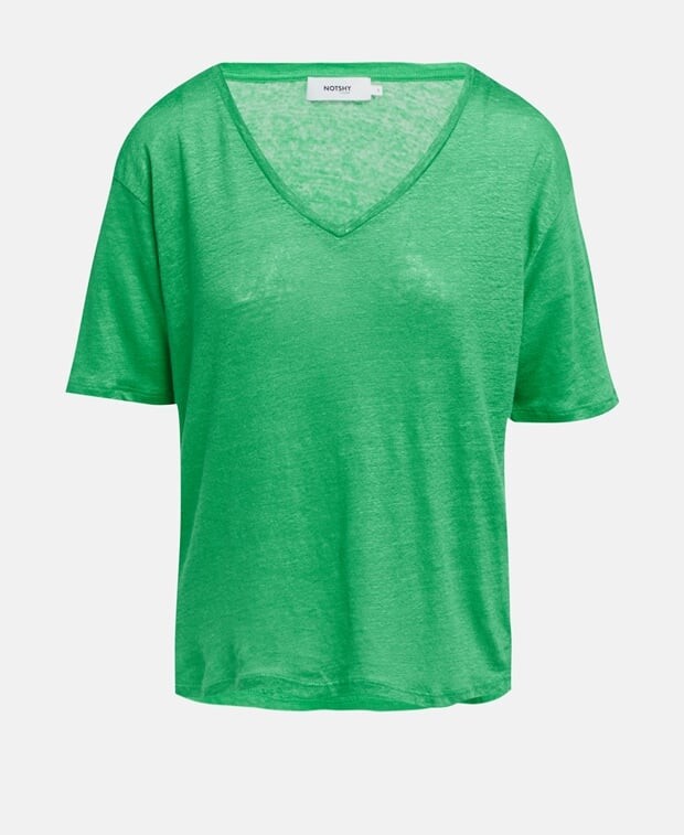 

Льняной лонгслив Notshy Cashmere, зеленый