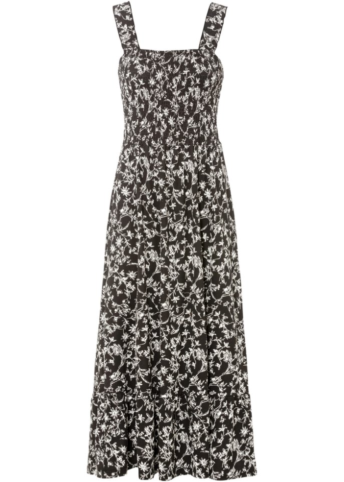 Платье миди из экологически чистой вискозы Bodyflirt, черный фото