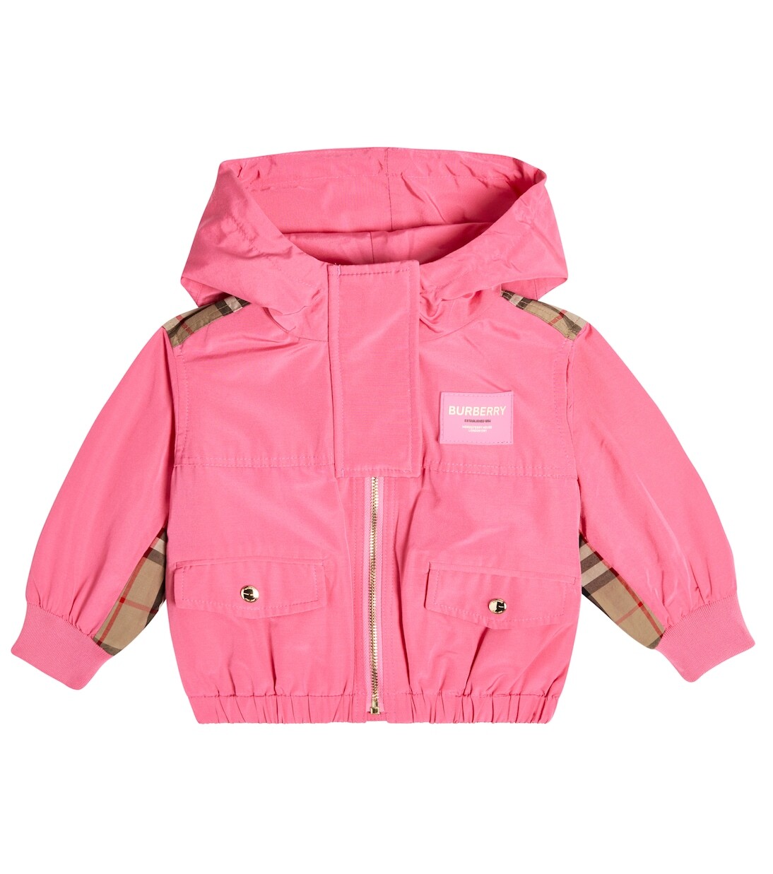 

Детская куртка-марина Burberry Kids, розовый