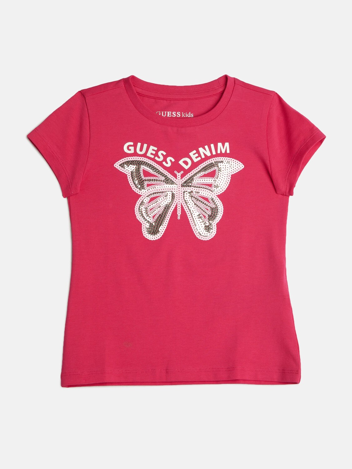 

Футболка Eco Beauty с бабочкой и пайетками (2-6) Guess Factory, цвет French Rose