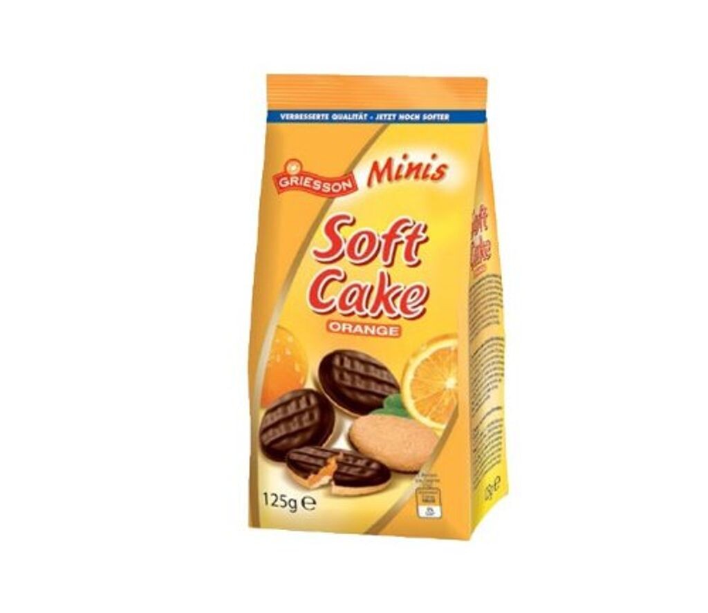 

Пирожное GRISSON Soft Minis Апельсин 125г Mega-Paradies
