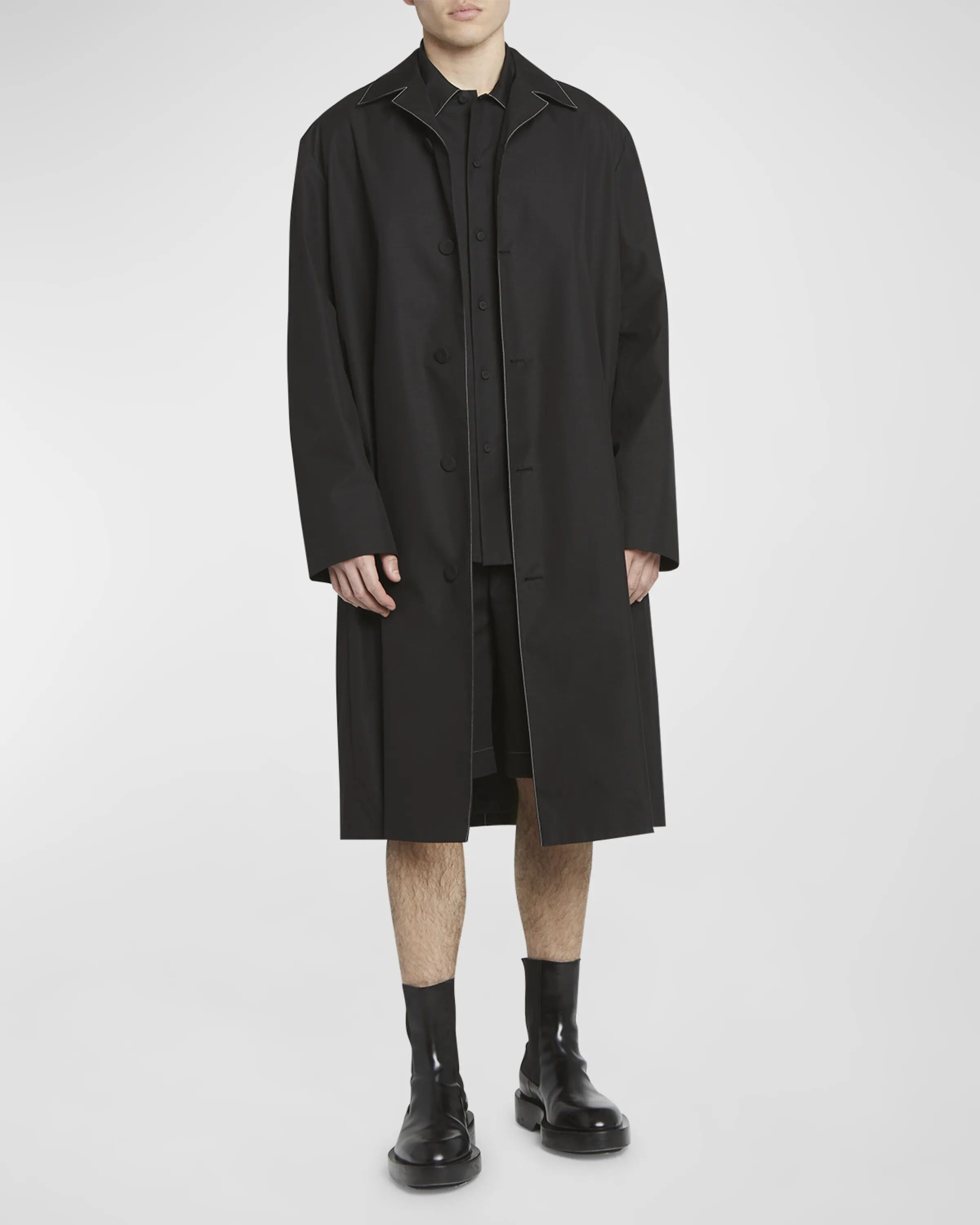 

Мужское однобортное спортивное пальто Jil Sander, цвет Black