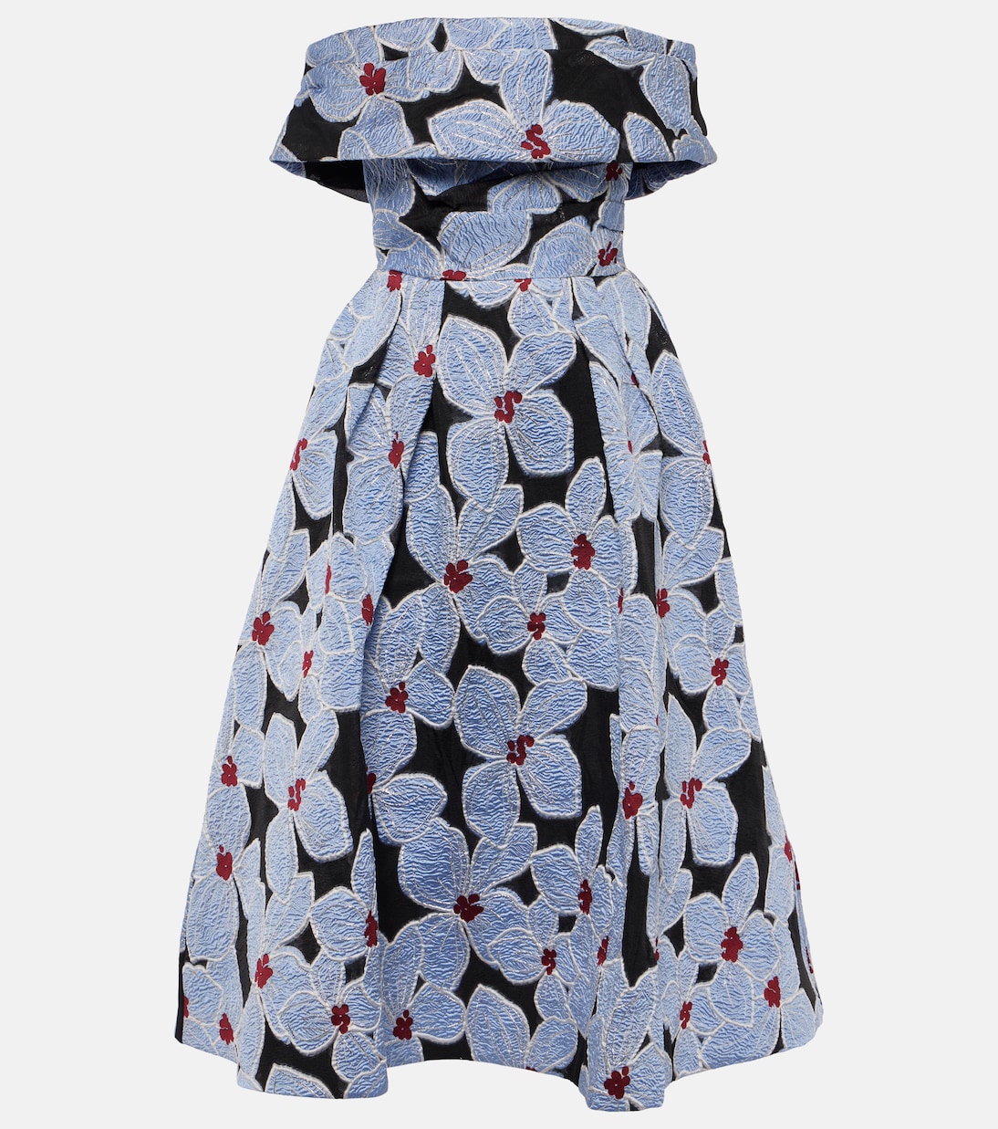 Платье миди georgina с цветочной вышивкой Rebecca Vallance, мультиколор