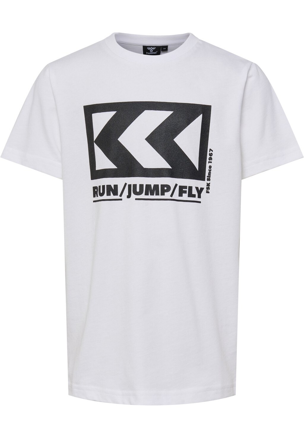

Футболка с принтом HMLFSK LOW S/S Hummel, цвет bright white