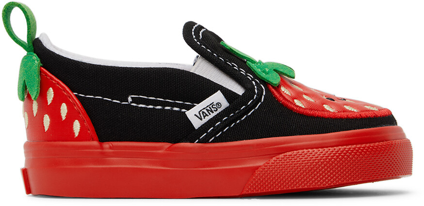 

Кроссовки Baby Black & Red Slip-On V Berry Красный/Черный Vans