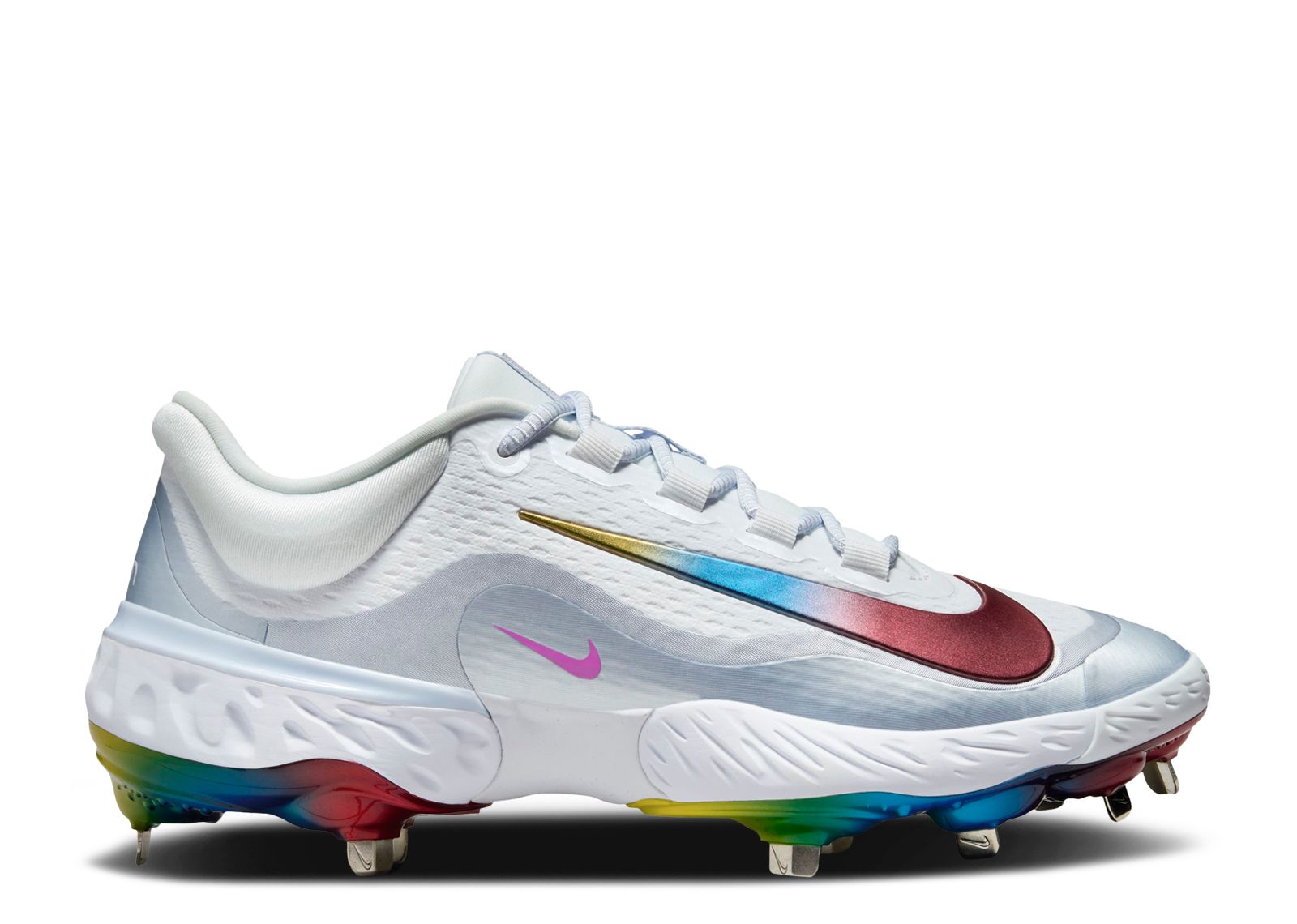 

Кроссовки Nike Alpha Huarache Elite 4 Low 'Rainbow', белый, Белый;серый