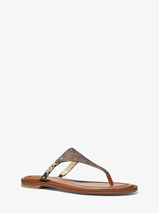 

Сандалии с фирменным логотипом Daniella Empire Michael Kors, коричневый