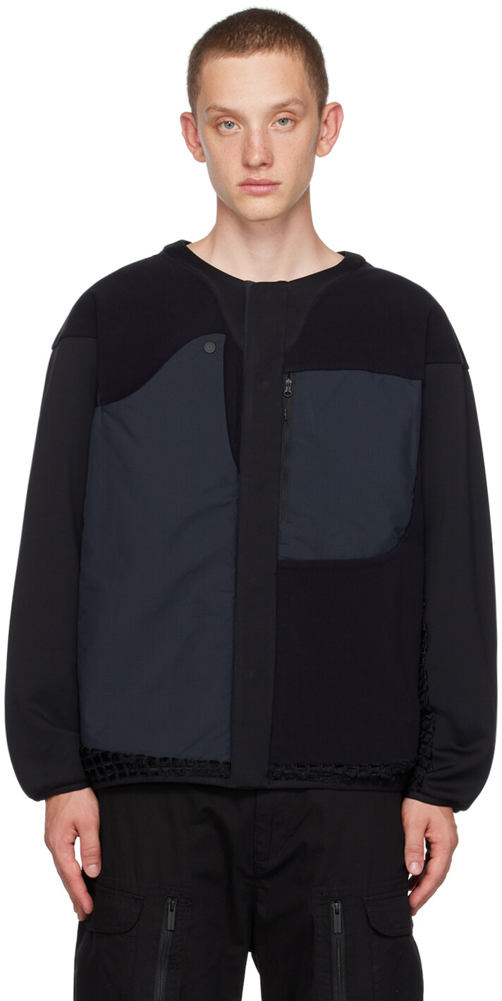 

Черная куртка со вставками White Mountaineering︎, Черный