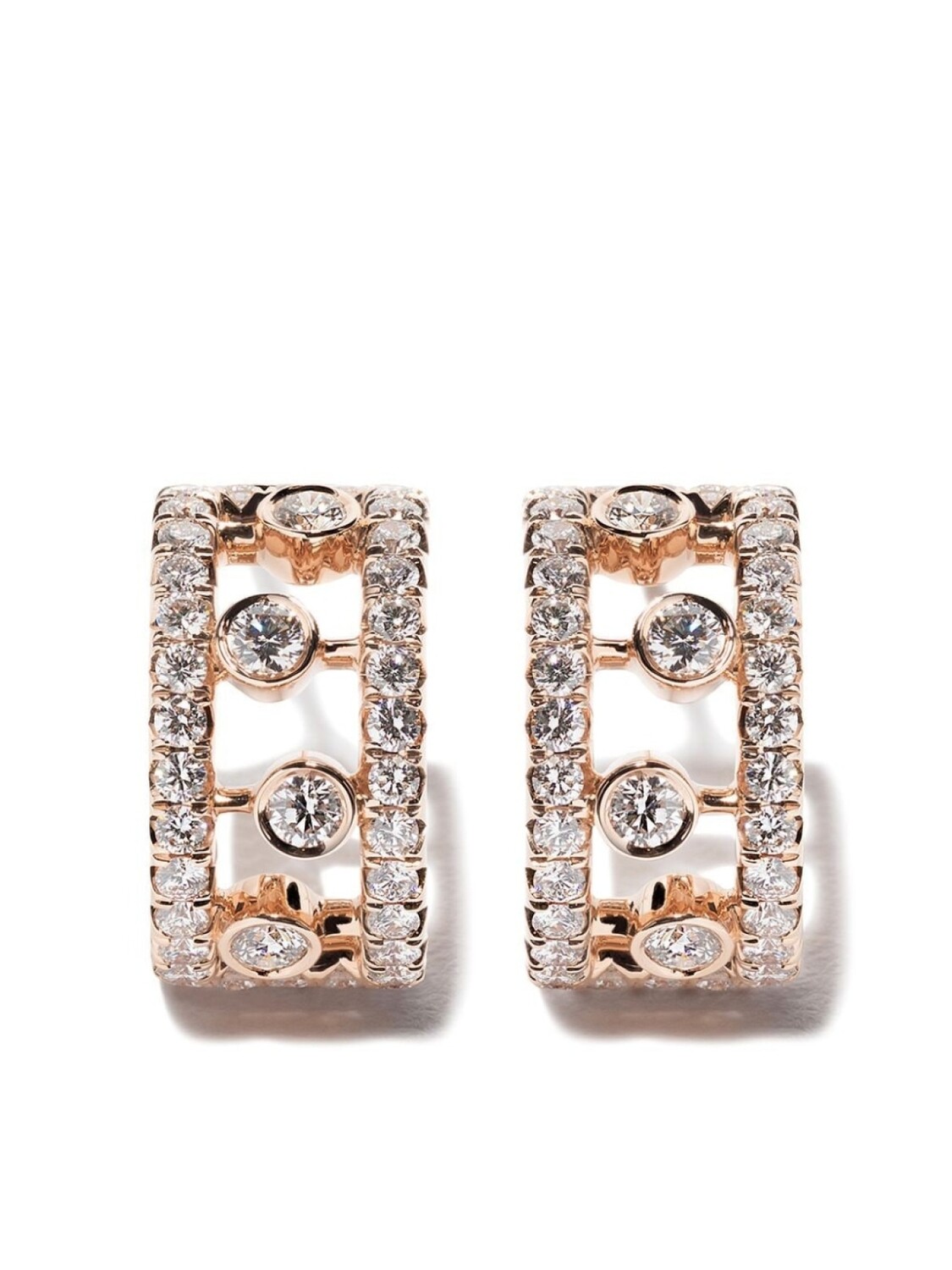 

Серьги Dewdrop из розового золота с бриллиантами De Beers Jewellers, розовый