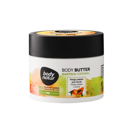 BODYNATUR Mango Body Butter Веганское масло для тела для сухой кожи унисекс 200 мл