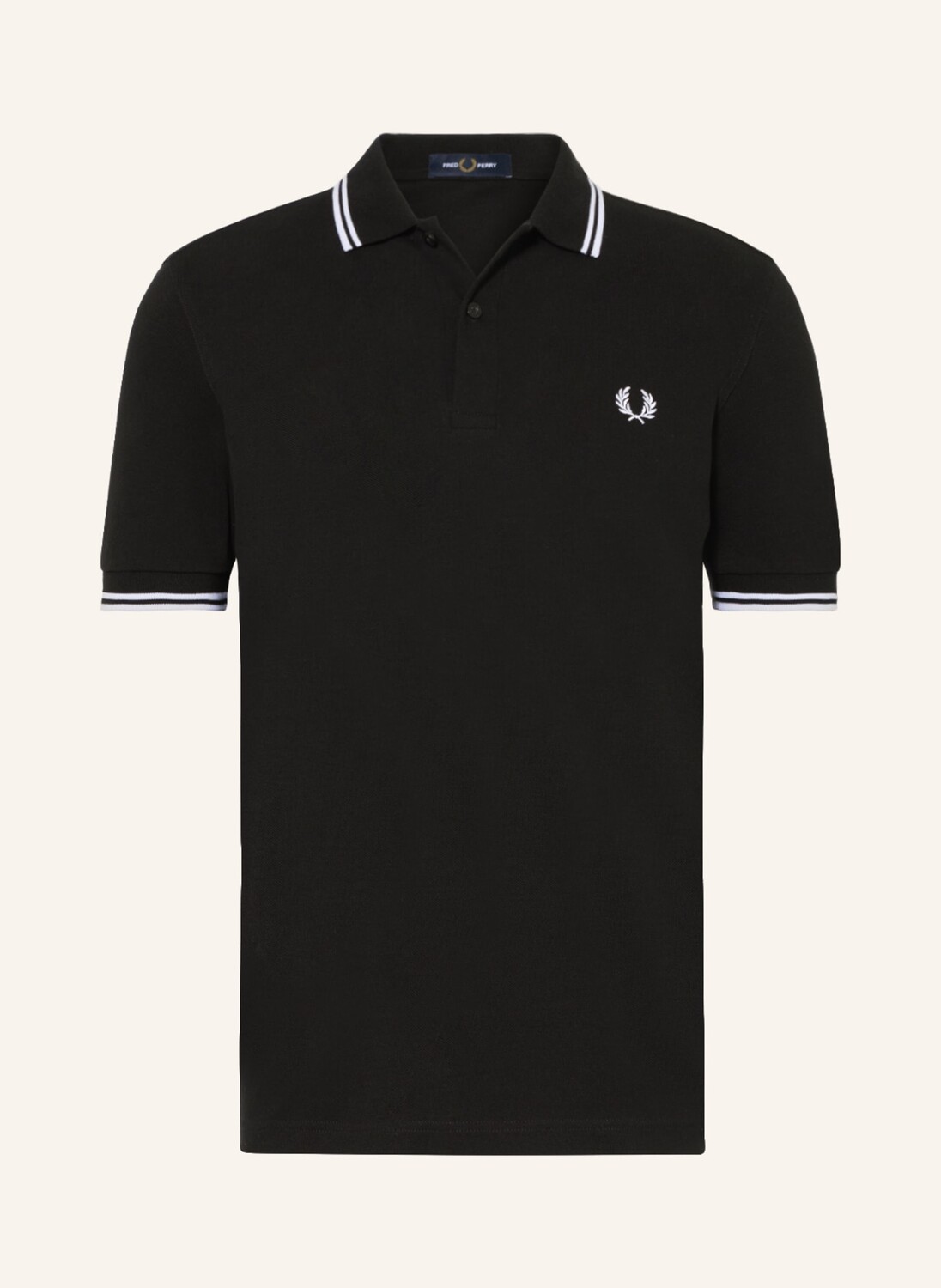

Рубашка-поло из пике FRED PERRY, черный