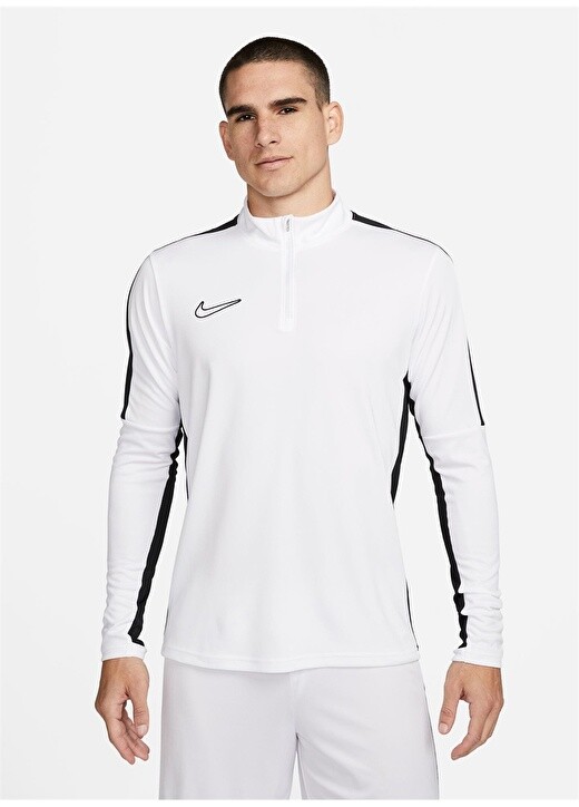

Белая мужская толстовка с воротником стойкой Nike