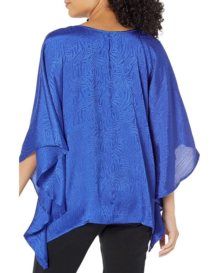 

Топ Michael Kors Zebra Plisse Haneck Hem Top, цвет Royal