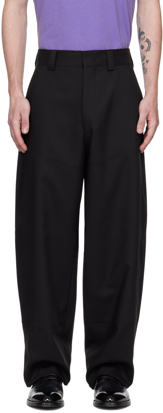 

Черные брюки со вставками ZEGNA, Черный