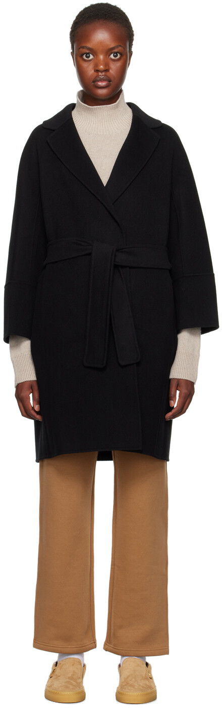 

Черное пальто Arona S Max Mara, Черный, Черное пальто Arona S Max Mara