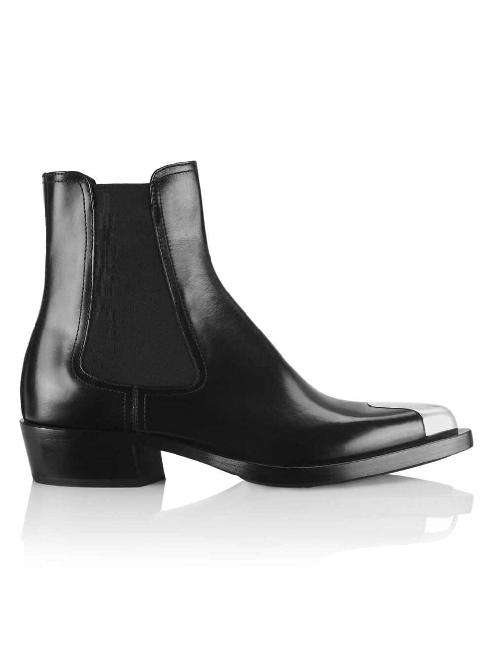 

Ботильоны из телячьей кожи Alexander McQueen, черный