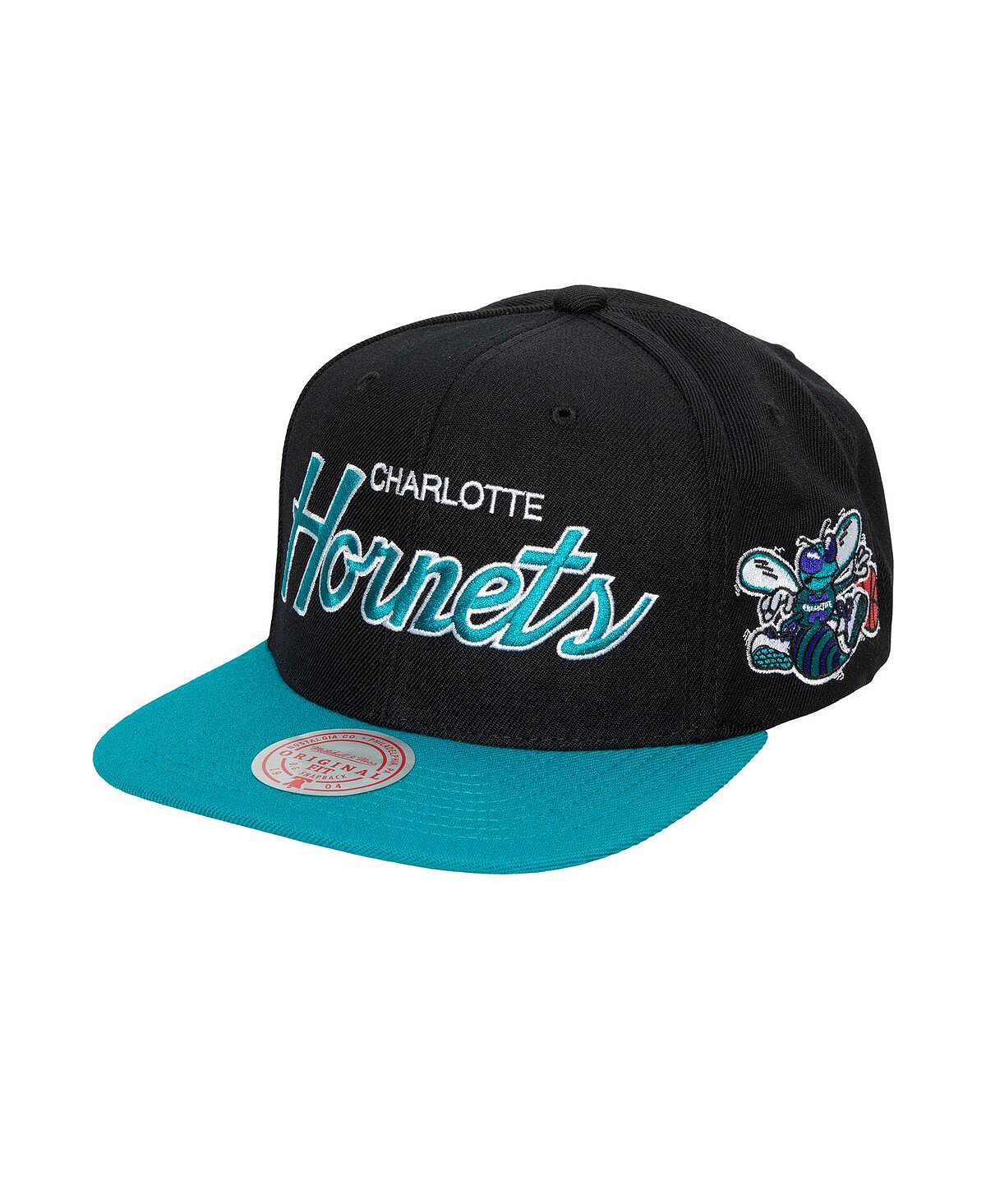 

Мужская черная кепка Charlotte Hornets Hardwood Classics MVP Team Script 2.0 Snapback Mitchell & Ness