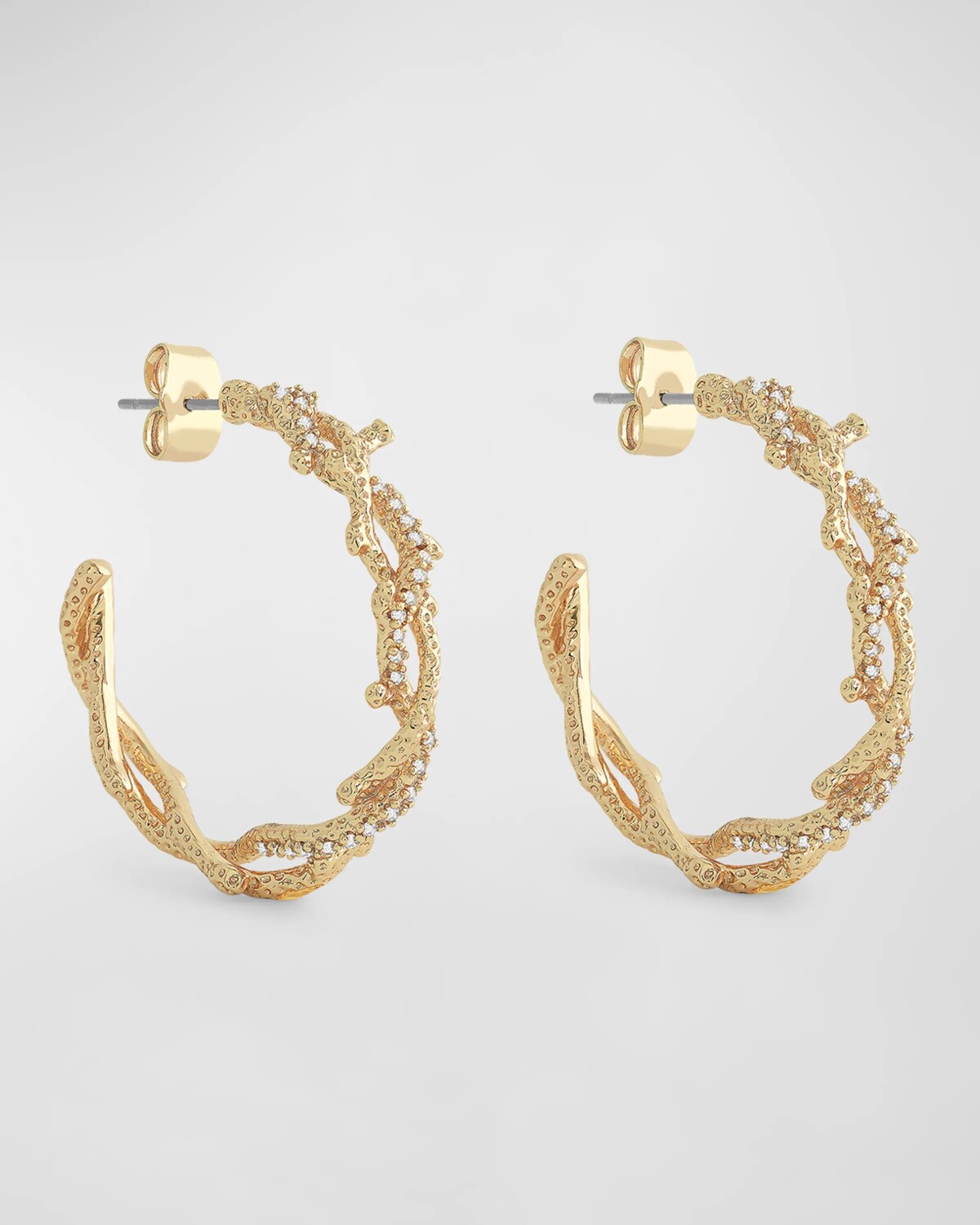 

Коралловые серьги-кольца Anabel Aram Jewelry, цвет Gold